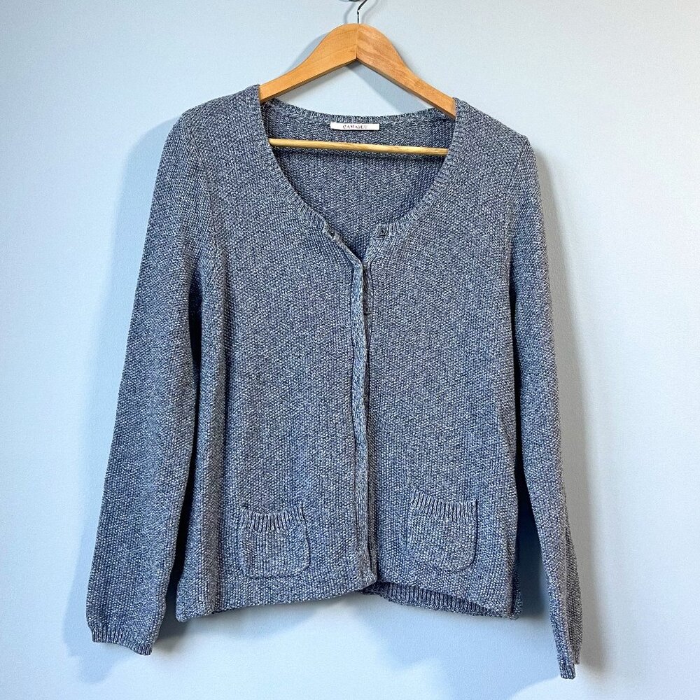 Camaieu vintage Cardigan Gray Blue size Medium